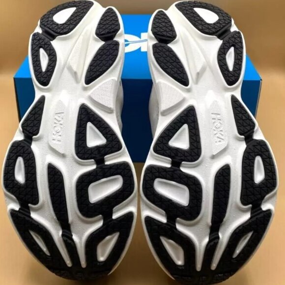 NEW HOKA Men's Bondi 8 Running Shoes Color: White/Black Shoe Width: Medium/D NWT - Picture 5 of 6